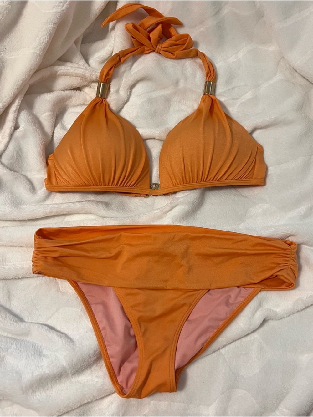Victoria's Secret Shimmering Orange Bikini y2k s/l